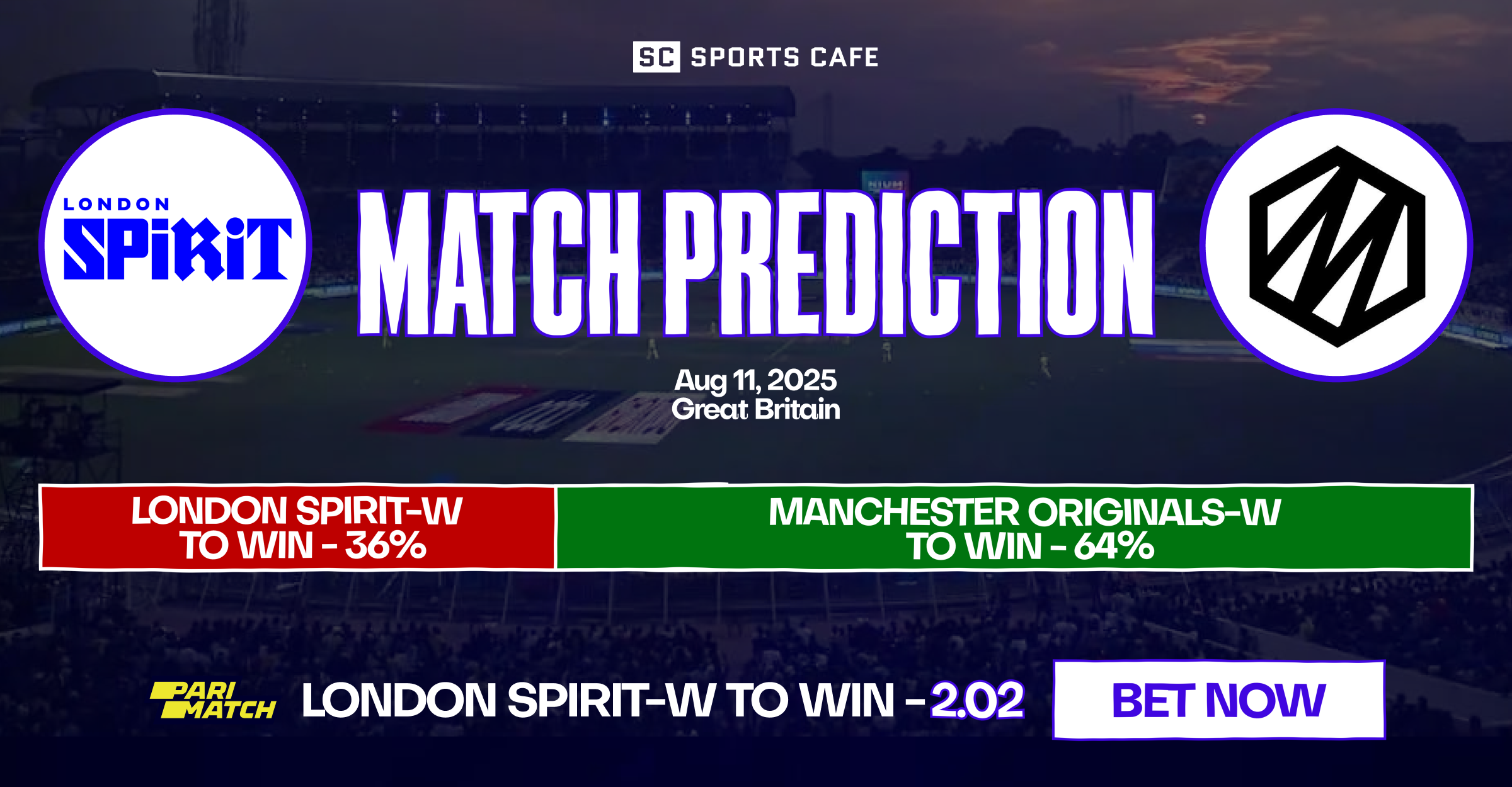 Manchester Originals W vs London Spirit W match prediction.